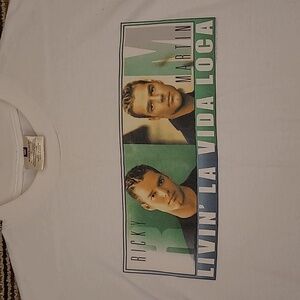 RICKY MARTIN Livin La Vida Loca Winterland XL Mens Short Sleeve T Shirt‎ VTG 90s
